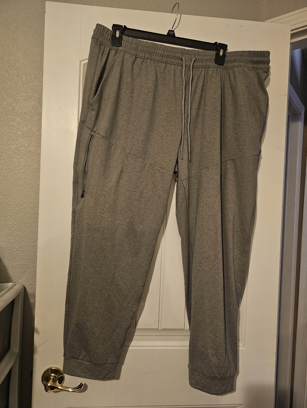 New mens size XXL winter fleece joggers pants (GREY)